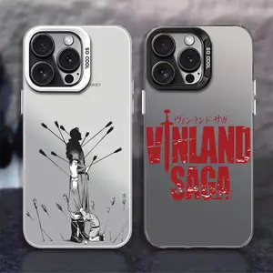 ANIME Vinland Saga phone case FUNDA for iPhone 12 11 13 14 15 16 17 Max Pro Plus Mini Silver lMDaser Color Cover