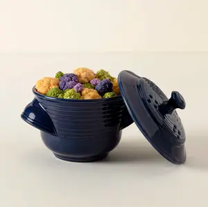 Microwave Vegetable Steamer Bowl | Stoneware Kitchen Cookware | Quick & Healthy Meals, Vegetable Cooker, Vegetable Cooker, Steam Dish, Kitchen Bowl