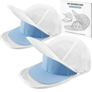 Hat Washer Cage for Dishwasher, Upgraded Baseball Cap Washer, Durable Hat Cleaner Frame, Keeps Caps Shape Safe, Fits Flat Curved Brim Hats