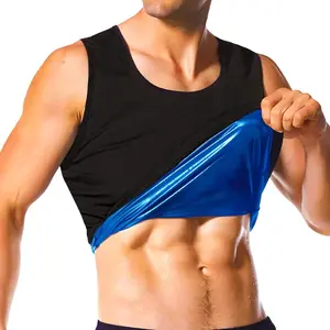 Men’s Sweat Vest Sauna Suit Shirt Vest Shapewear Top Gym Exercise Tank Top Sauna Sweat Body Shaper Workout Vest