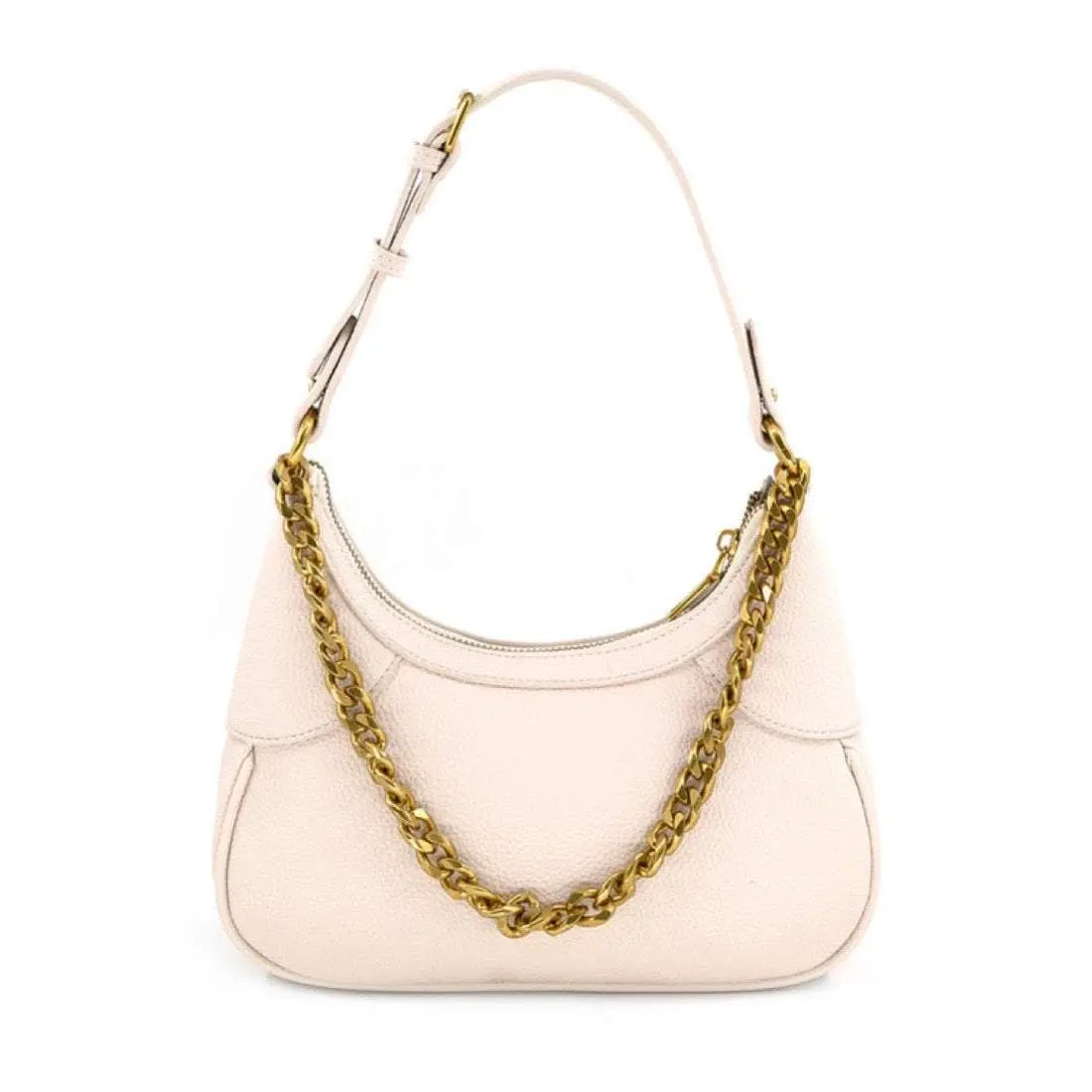 Chain Detailed Baguette - Cream