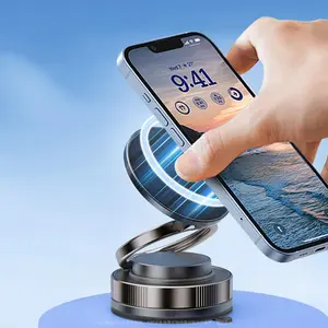 360° Adjustable Vacuum Magnetic Phone Holder, Suction Cup Phone Mount for Magsafe, Portable Cell Phone Holder for Car,Makeup/Gym/Mirror, Fit for All iphone iphone 11 and above