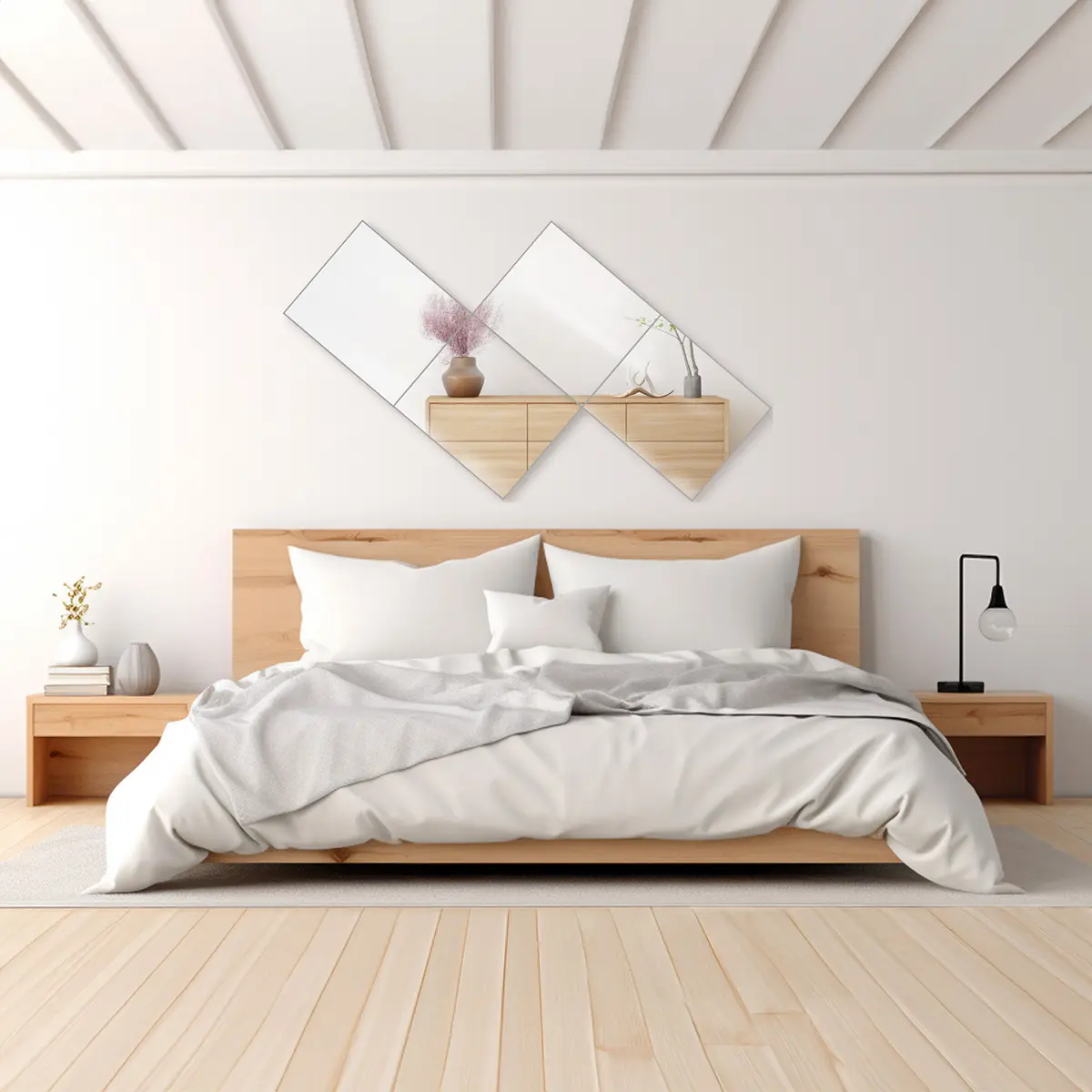 Dulles Glass Wall Mirror Tile Set Dulles Glass Wall Mirror Tile Set