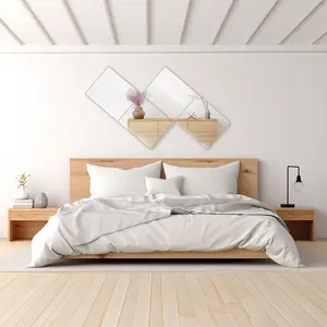 Dulles Glass Wall Mirror Tile Set