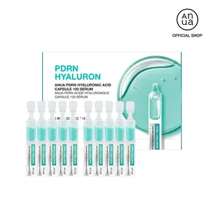 [Anua Official Shop] PDRN Hyaluronic Acid Capsule 100 One Day Serum (1mL*10ea) | Hyaluronicacid, Radiant Plumping Serum, Korean skincare, Facial serum Lightweight Moisture