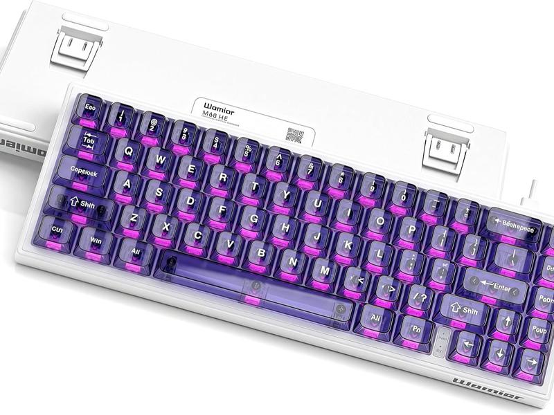 Womier M68HE  65% Hall Effect Wired Mechanical Gaming Keyboard,Hot Swappable Magnetic Switches