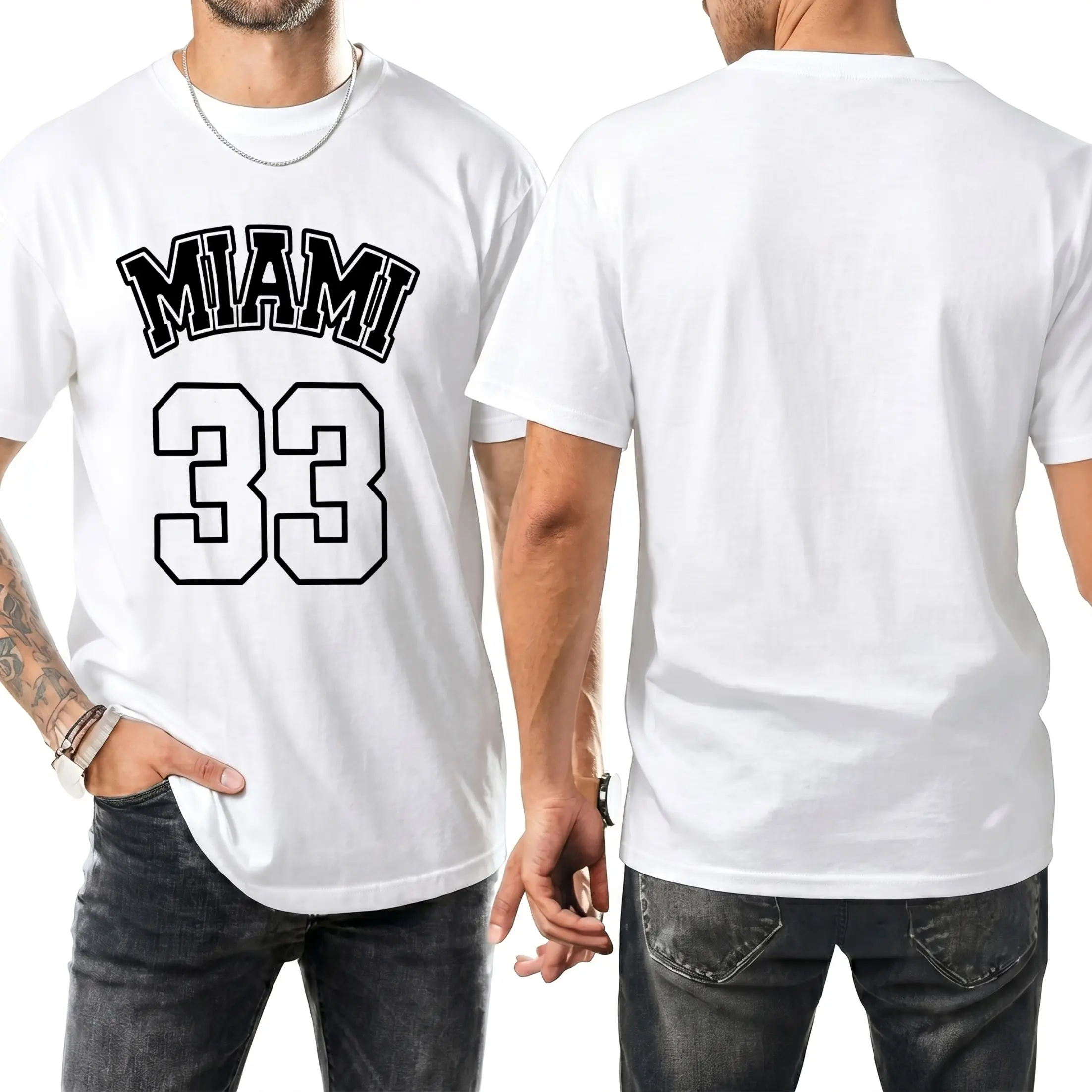 Men's Unisex Crew Neck Cotton Fabric T-Shirt - Relaxed Fit, Loose, Breathable, Print Graphic Casual Top