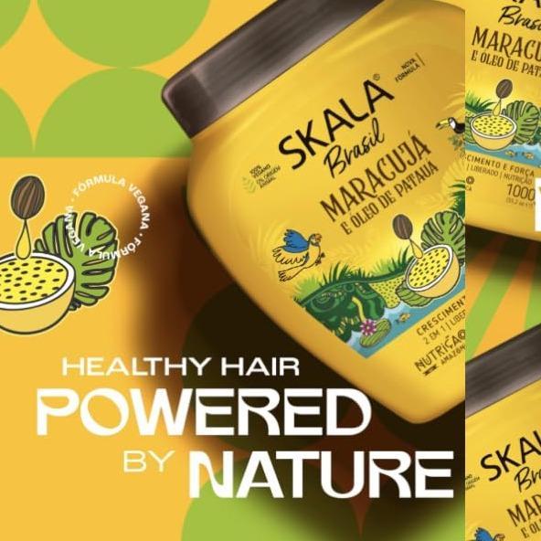 SKALA Brasil 2-in-1 Treatment Cream – Passion Fruit & Patauá Oil, 1kg (35.27oz) – Hydrates, Defines, and Nourishes Curls