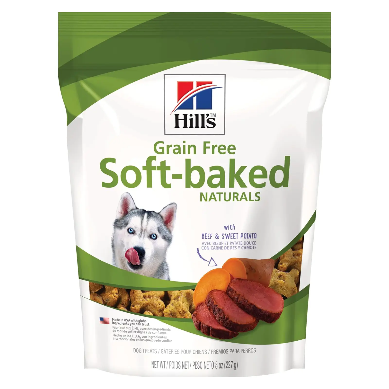 Hill's Grain Free Soft-Baked Naturals Dog Treats, Beef & Sweet Potato