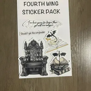 fourth wing sticker pack