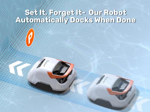 Cordless Robotic Pool Cleaner, Lasts 90 Min, Automatic Vacuum for Above-Ground Pools up to 860 Sq.ft, Portable, Self-Parking #smartliving
