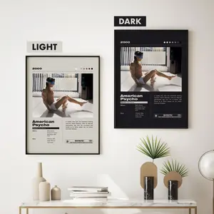 American Psycho Movie Poster | Minimalist Movie Poster | Christian Bale | Wall Art Print | Home decor | Couple Gift, Poster Unframed