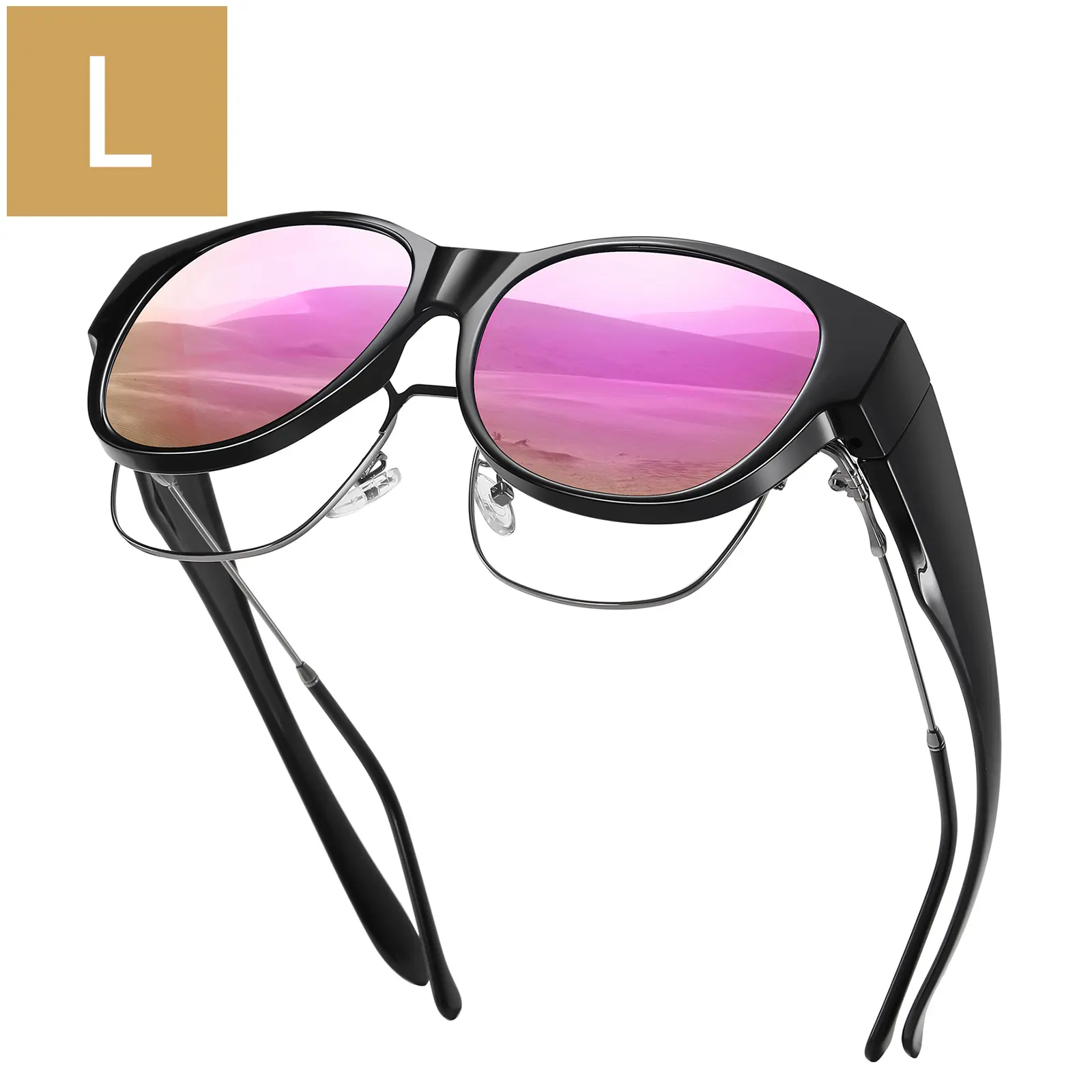 Black Frame Pink Lens