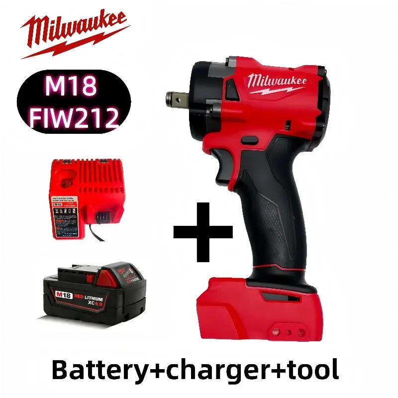 Milwaukee M18 FID3 18V 300NM 1/2-Inch Chuck Brushless Cordless Drill - Compact High-Torque Screw Gun with Durability, Brushless Power, Lithium Batteries for Automotive Mechanics, Drilling Tasks