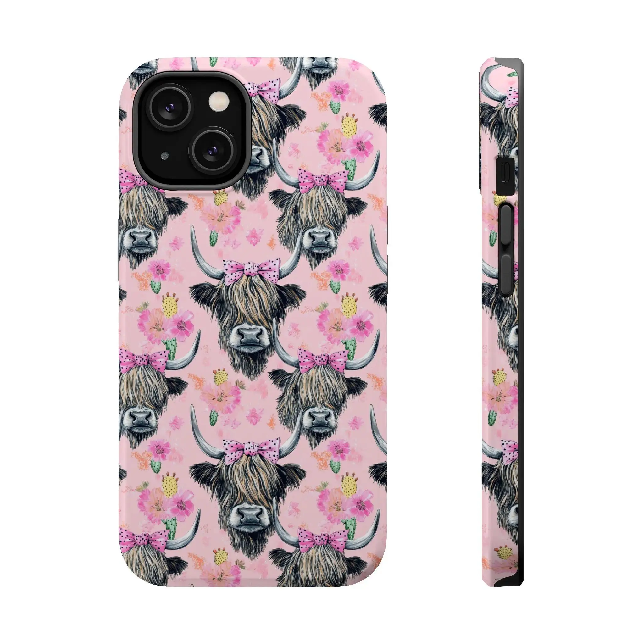 Pink Highland Cow Phone Case,phone Case Suitable for Iphone 11/12/13/14/15/16/17 Pro Promax Plus Air and Samsung S22/S23/S24/S25 Plus Ultra Fe, Cover, Accessories