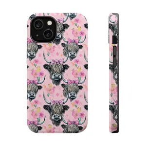 Pink Highland Cow Phone Case,phone Case Suitable for Iphone 11/12/13/14/15/16/17 Pro Promax Plus Air and Samsung S22/S23/S24/S25 Plus Ultra Fe