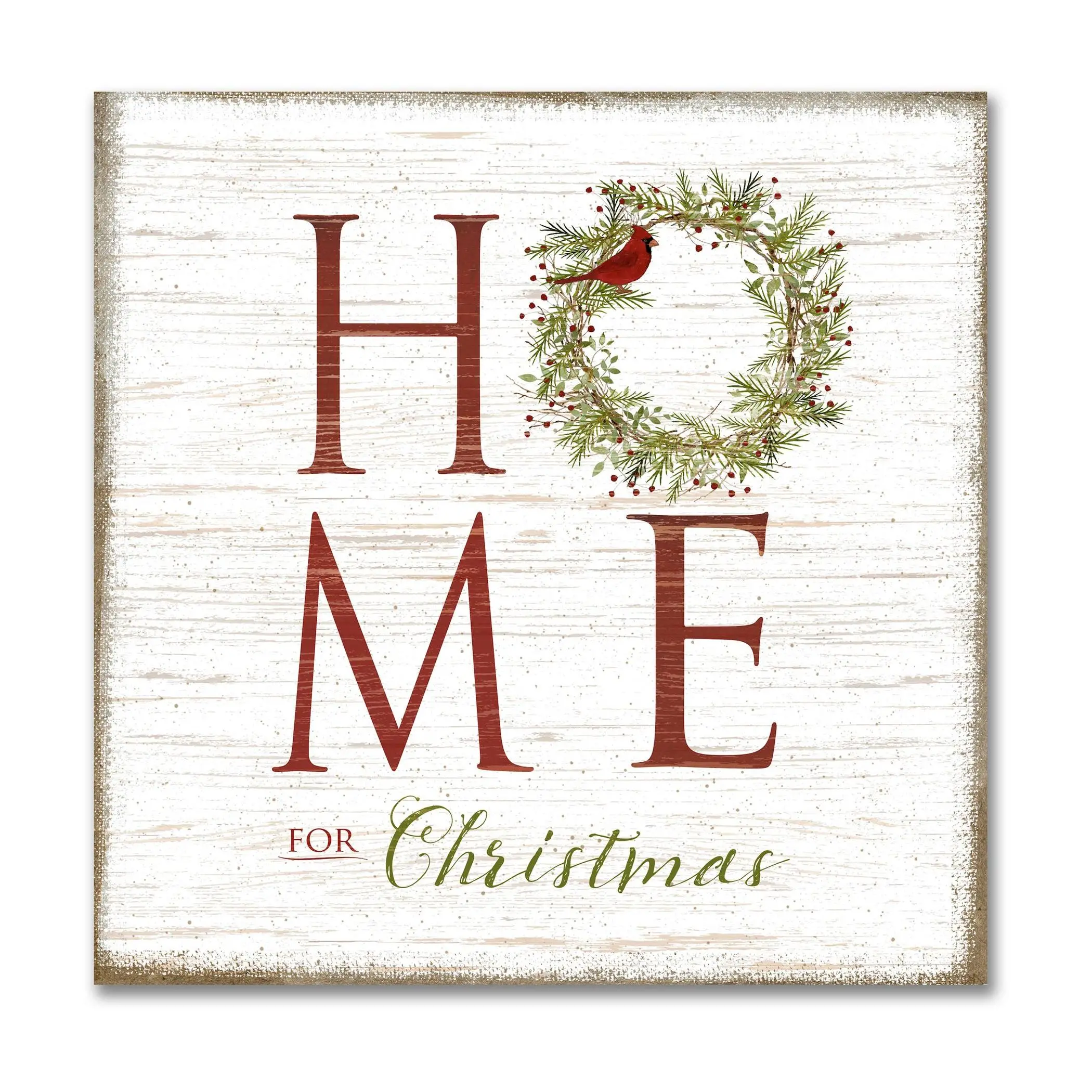 Courtside Market Home For Christmas 16" x 16" Canvas Wall Art
