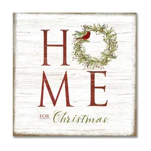 Courtside Market Home For Christmas 16" x 16" Canvas Wall Art