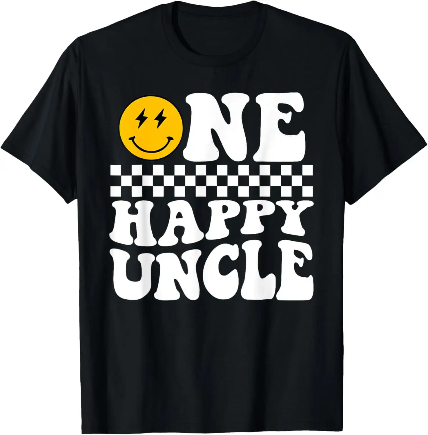 One Happy Dude 1st Birthday One Cool Uncle Family Matching T-Shirt