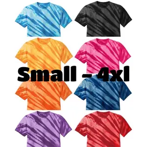 New! Handmade 100% Cotton Tie Dye T-shirt Stripes