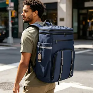 giteo bedding 41L Large Insulated Soft Cooler Backpack, Waterproof Leakproof Lunch Bag Portable Cooling Backpack for Camping Hiking Beach