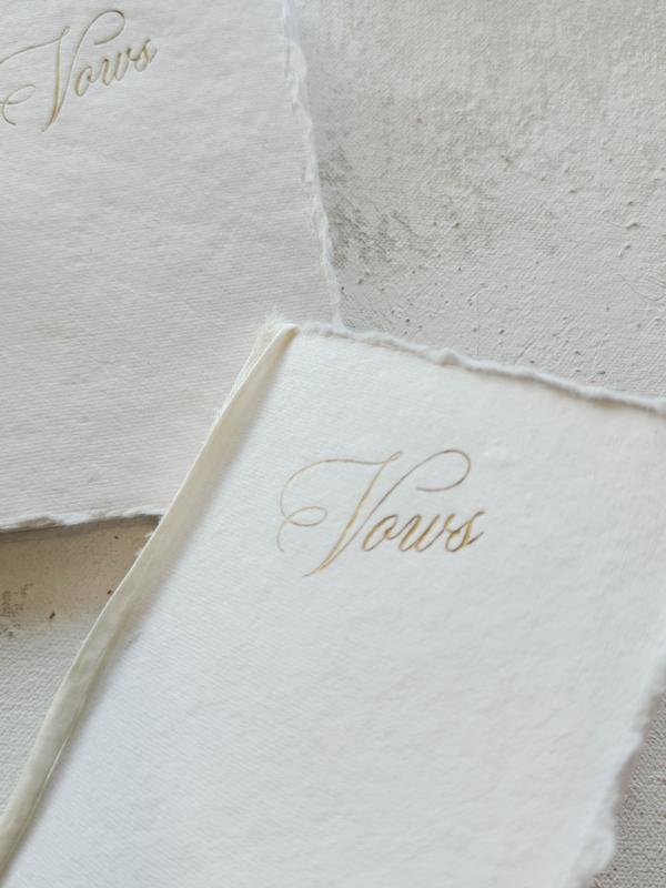 White Wedding Vow Book | Style 220 | Set of 2