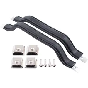 Pair Black Front Interior Door Handle Pull Strap Kit for Jeep Wrangler YJ 1987-1995 Beige Left Driver and Right Passenger Side 55009801K