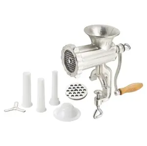 Heavy-Duty Manual Cast Iron Meat Grinder #10 Hub