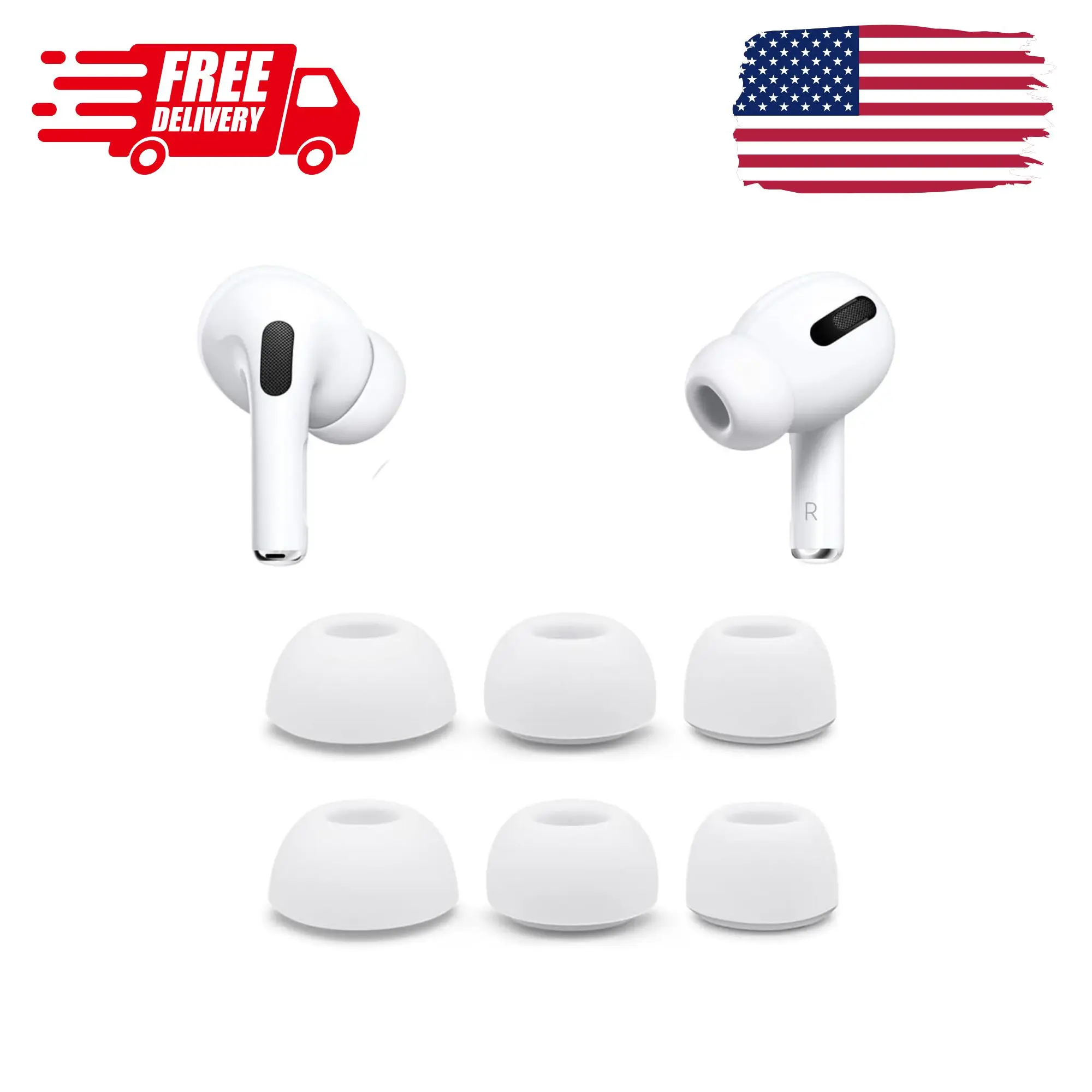 Replacement Ear Tips for AirPods Pro with Noise Reduction Hole