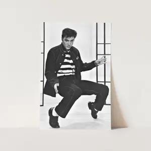Trendy Poster-Elvis Presley Jailhouse Rock Dance Vintage 1950s Music Wall Art Poster Print Decor Room Colorful Gifts Decoration Ornaments