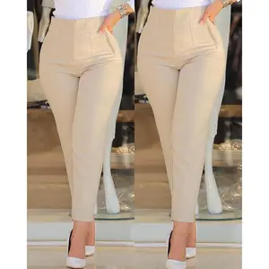 Fashion women's formal trousers office wear women's slim high waist trousers formal trousers office wear pencil trousers casual fashion women's trousers Pants Womenswear Bottom Basic Suits Fitted