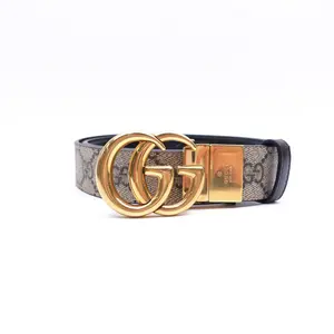 Pre-owned Gucci Black Coated Canvas Belt T10397398