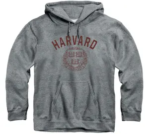 Harvard University Heritage Hooded Sweatshirt (Charcoal Grey)