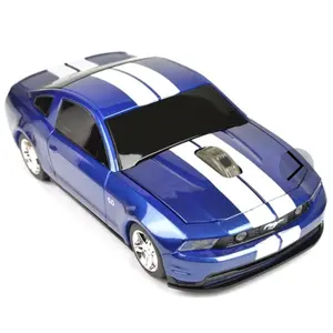 Road Mice Ford Mustang GT 2.4GHz Wireless Optical Scroll Mouse w/Nano USB Receiver (Blue/White)