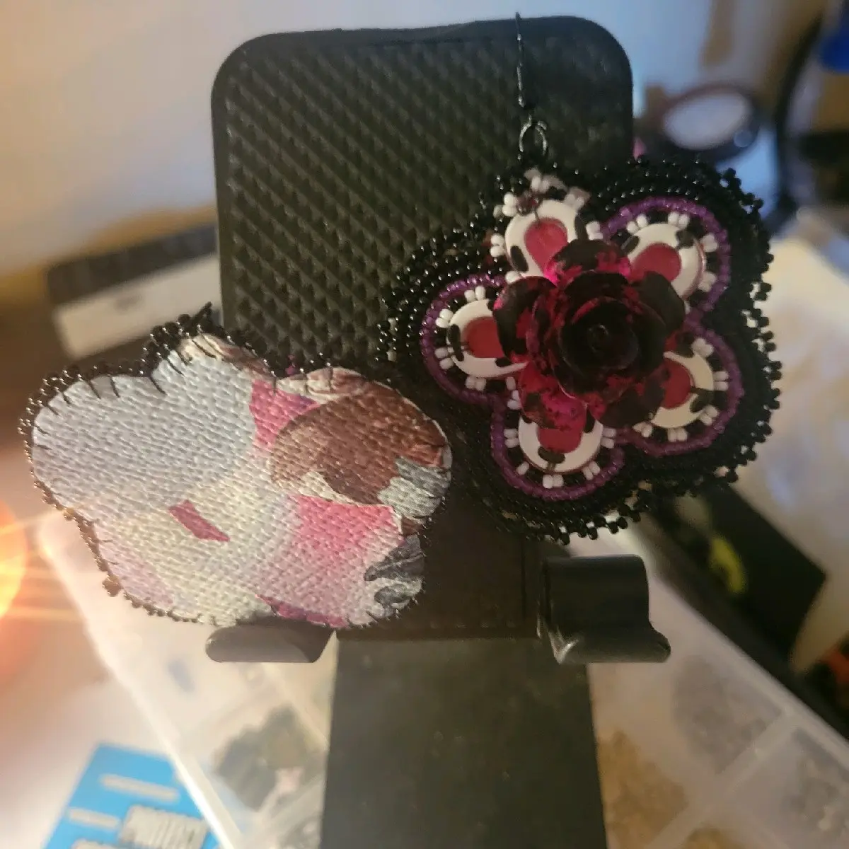 Rose Spinner Earrings