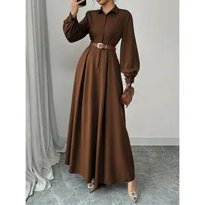 Elegant Chiffon Women's Dress, Fashionable Long Robe for Daily Wear, Stylish Ladies' Clothing, Perfect for Casual