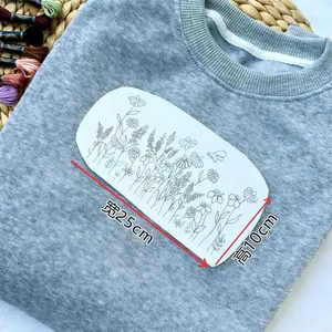 Floral embroidery patterns ; stick and stitch DIY kit