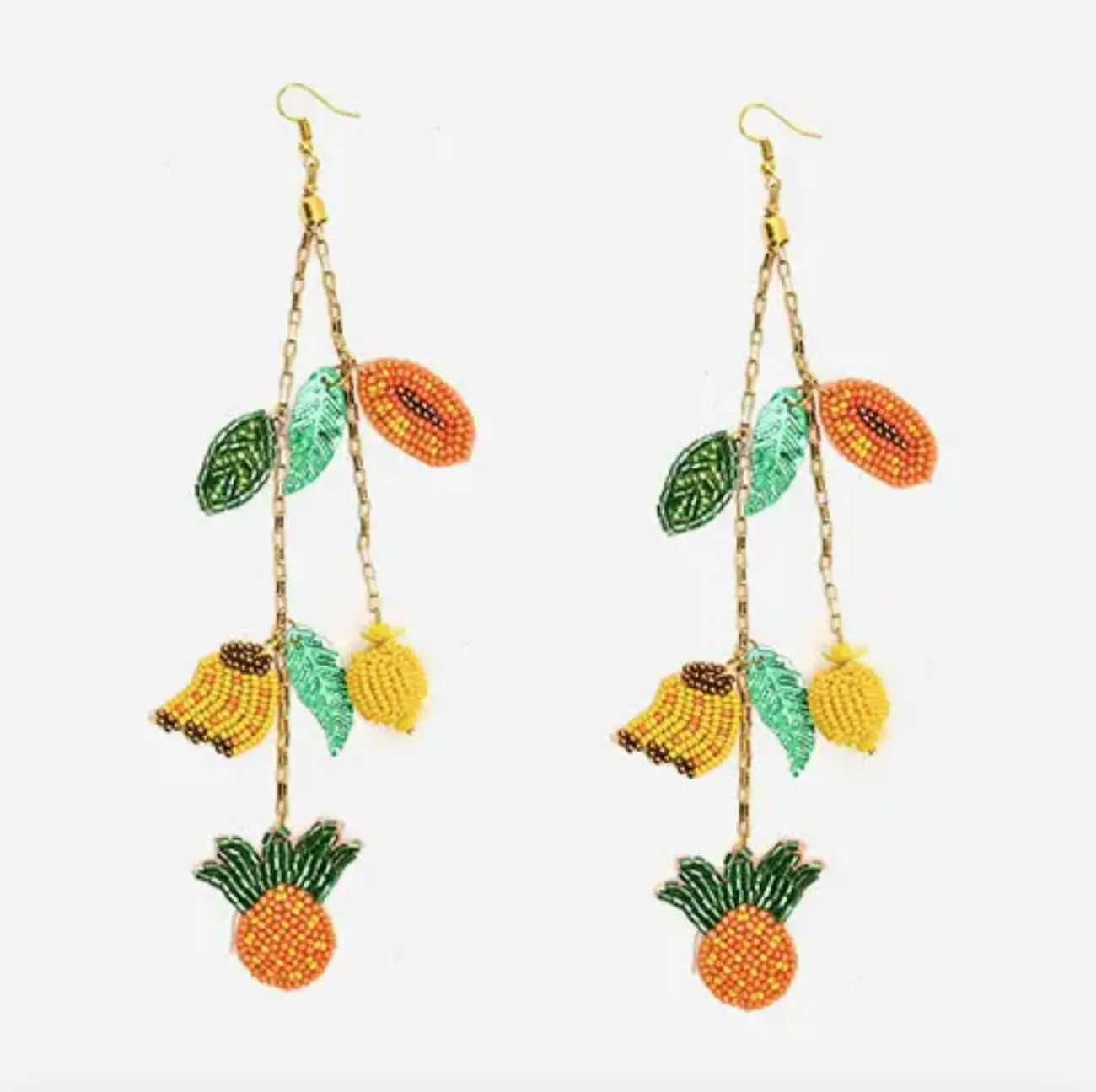 Fruits Hanging Beaded Earrings