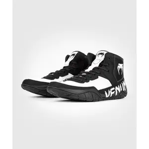 Venum Elite Wrestling Shoes - Black/White