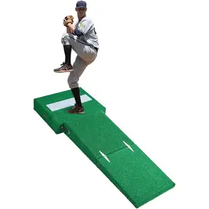 VEVOR Pitching Mound, Baseball Game Mound, Indoor/Outdoor Pitching Practice and Training Equipment, Softball Pitching Aids with Antifade Turf and Pitching Rubber
