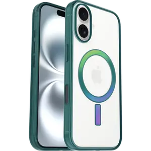 Green luxury Clear iPhone 16 Case | OtterBox Lumen Series
