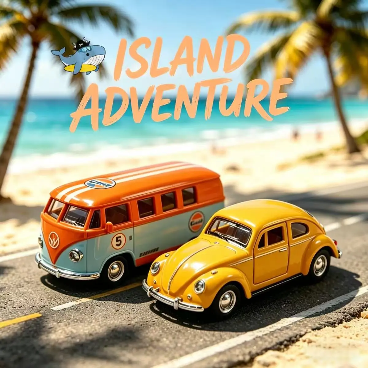 1:36 Alloy Car Model Twin PackVintage Beetle and Vintage Bus ModelsMade of Diecast Alloy Material With Pull Back Function Doors OpenableCan Be Used As Decoration Suitable For Kids And Car Model Collectors