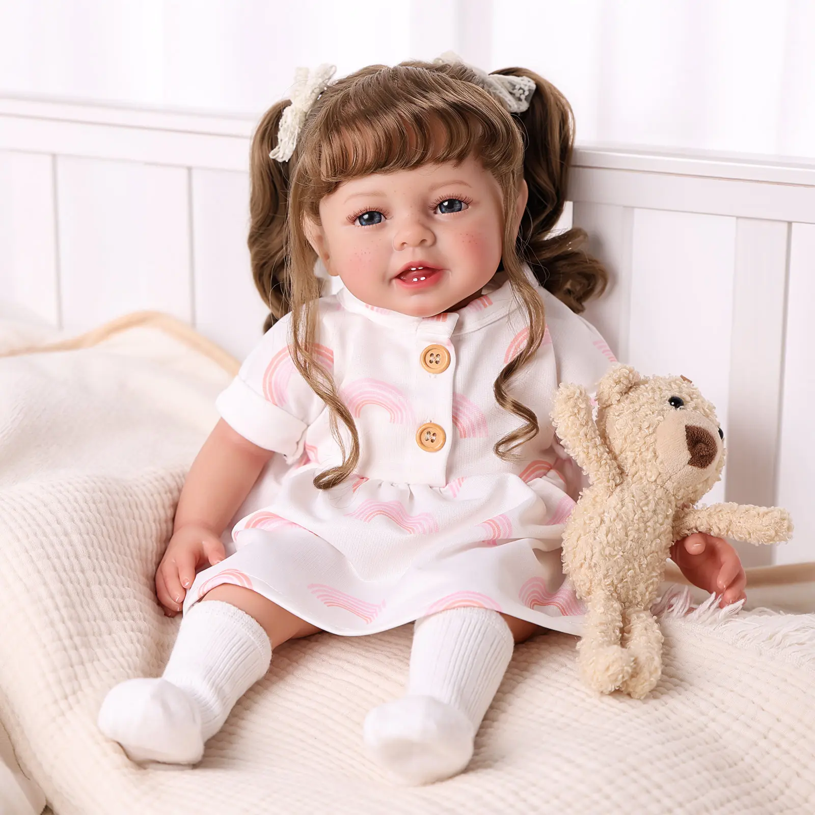 20-inch Emilia Curl Hair Vinyl Limb+ Cloth body 