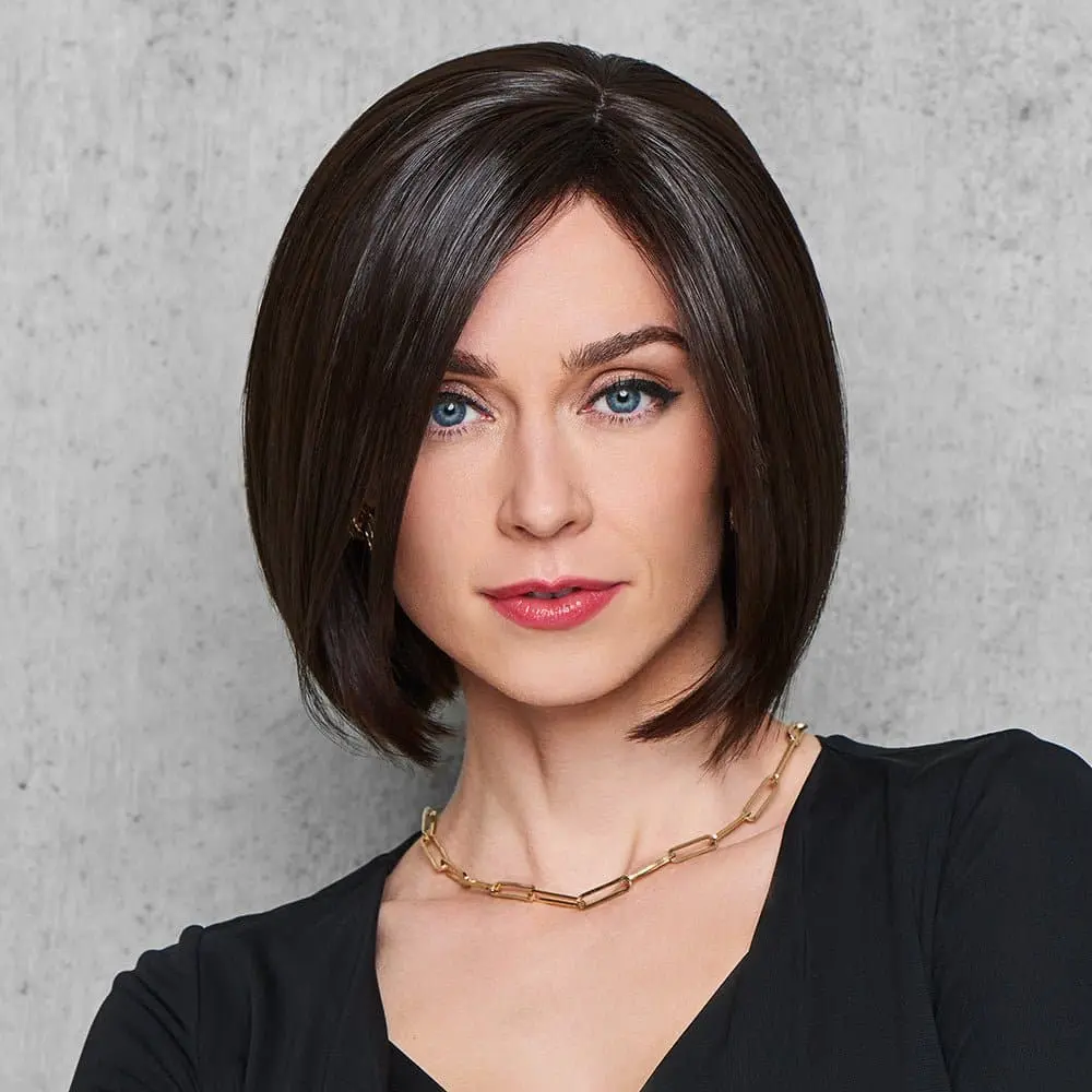 Hairdo Female Clip-In Crown Coverage Hair Topper - Top It Off With Layers, Feathered Length, Heat-Resistant Tru2Life Synthetic Fiber, Lightweight Natural-Looking, For Daily Wear & Special Occasions, Synthetic Hair, Natural Straight, Feathered Layered, Adj