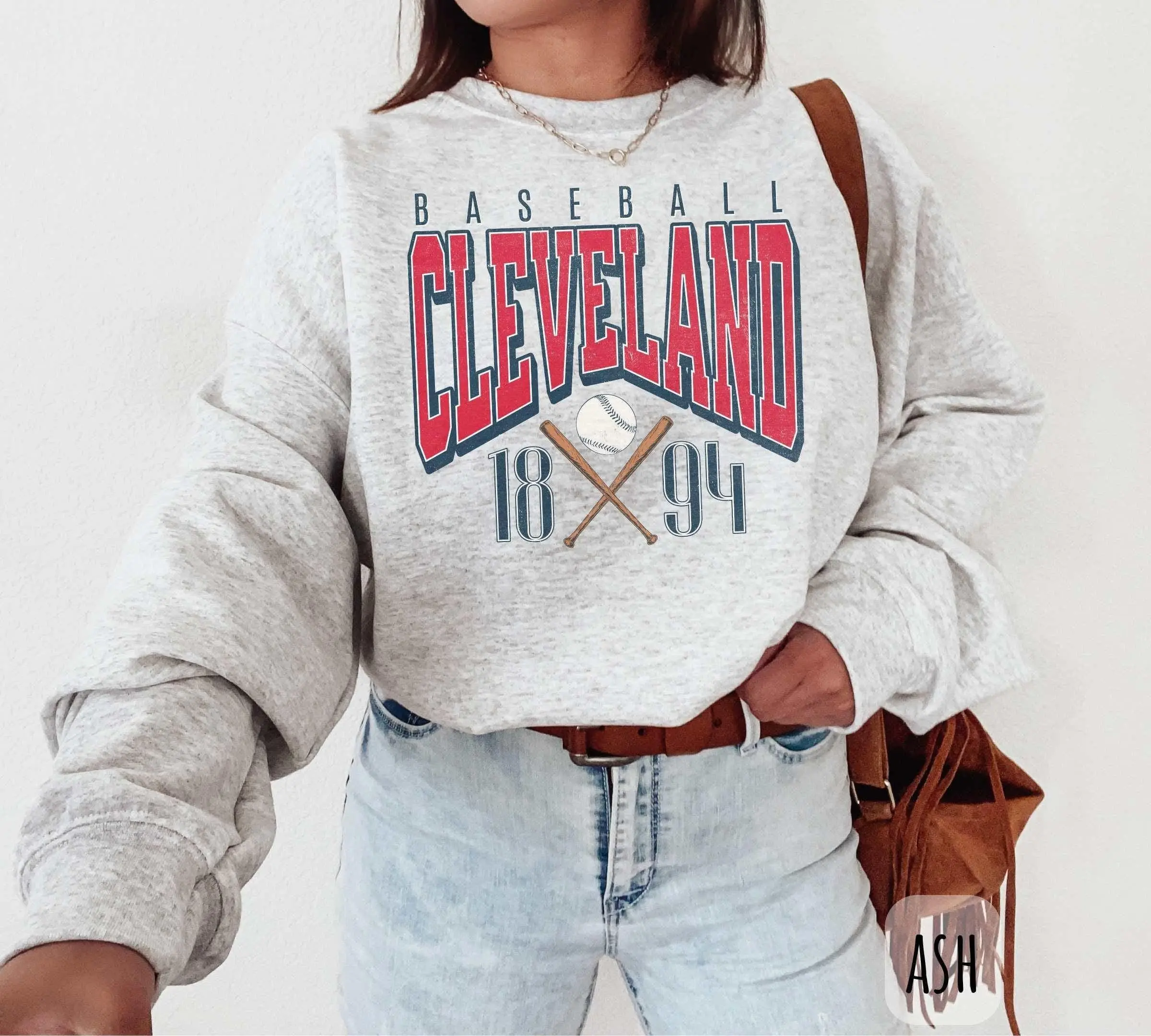 [SALE UP TO 49%] Vintage Cleveland Baseball Crewneck Sweatshirt, Retro Cleveland Baseball Crewneck for Men and Women, The Guards Baseball Shirt, The Land Baseball Tee