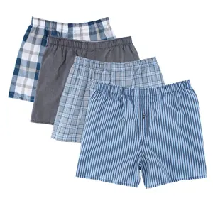 Fruit of the Loom Men's Premium Assorted Plaid Boxers (4 Pack), Boxers