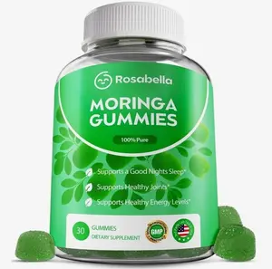 Moringa Gummies – Moringa Leaf Extract 1000mg Equivalent Per Serving – Natural Energy & Balance – Non-GMO, Gluten-Free Superfood Gummies for Women & Men – 30 Count
