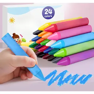 Jumbo Crayons for Toddlers 1–8, Washable Non-Toxic Large Crayons, Easy Grip & Unbreakable, Ideal for Coloring, Travel, Art & Holiday Gifts