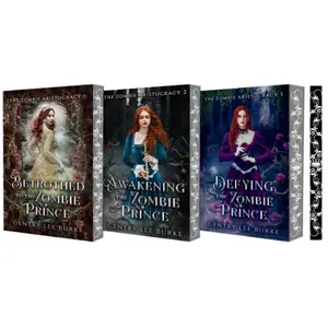 Zombie Aristocracy Special Edition Paperbacks Full Three Book Series with Custom Double Covers & Vellum Overlay by Gentry Lee Burke shopping dark romantasy Trilogy Tassel Bookmark Swag Pack