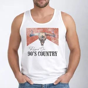 90s Country Tank Top, Road Trip Western Tee, Retro Cowboy Shirt, Vintage Country Music Top, Southern Style Outfit, Rodeo Concert Wear For Men Women
